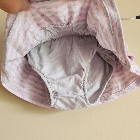 Jumping Beans - Pink and Gray Skirt With Buit In Diaper Cover. Size 3 Months - Picture 3 of 5